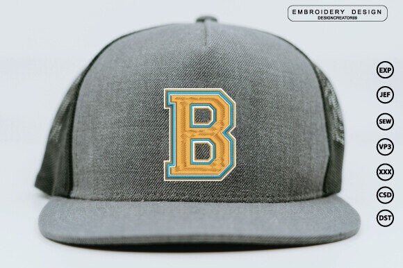 B Letter Cap Design