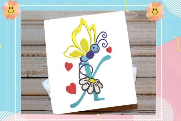 Butterfly X Letter Monogram