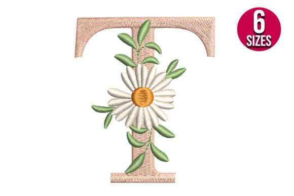 Daisy Alphabet Letter T