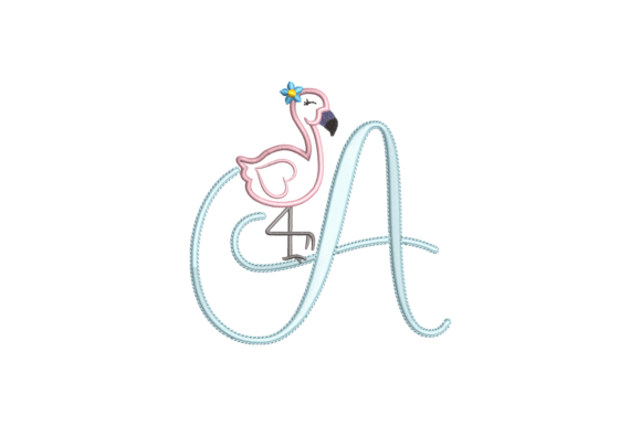 Flamingo Alphabet a
