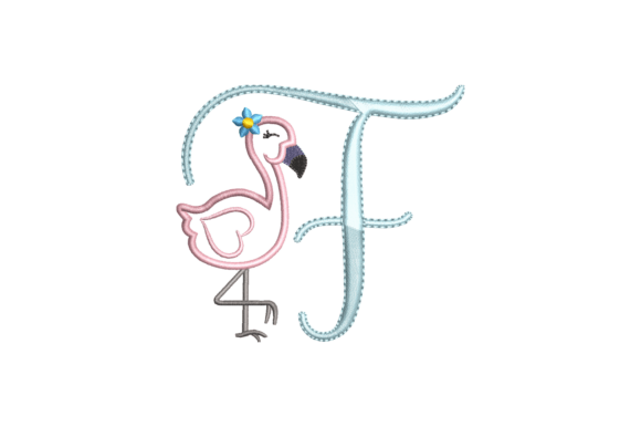 Flamingo Alphabet F