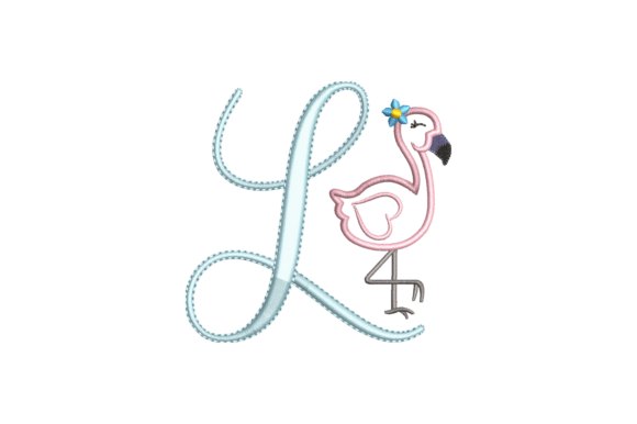 Flamingo Alphabet L