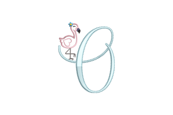 Flamingo Alphabet O