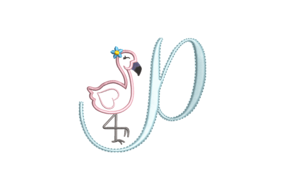 Flamingo Alphabet P