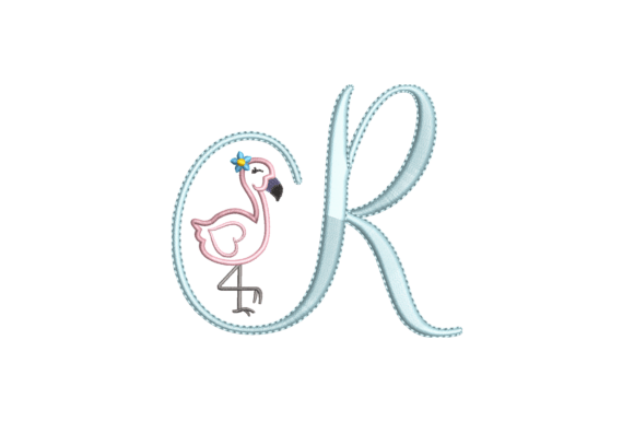 Flamingo Alphabet R