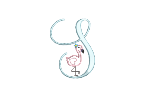 Flamingo Alphabet S