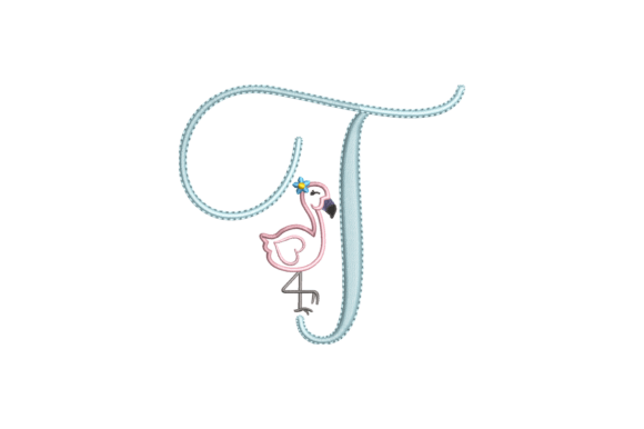 Flamingo Alphabet T