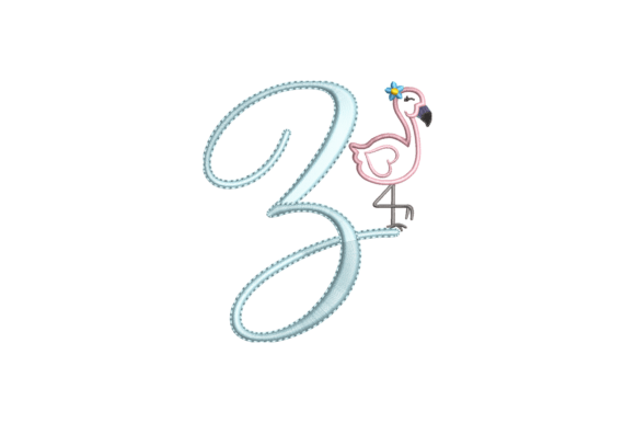 Flamingo Alphabet Z