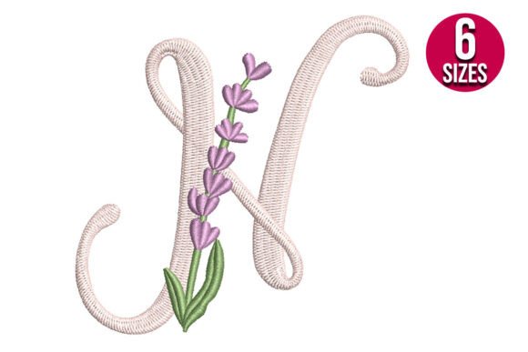 Lavender Font Letter N