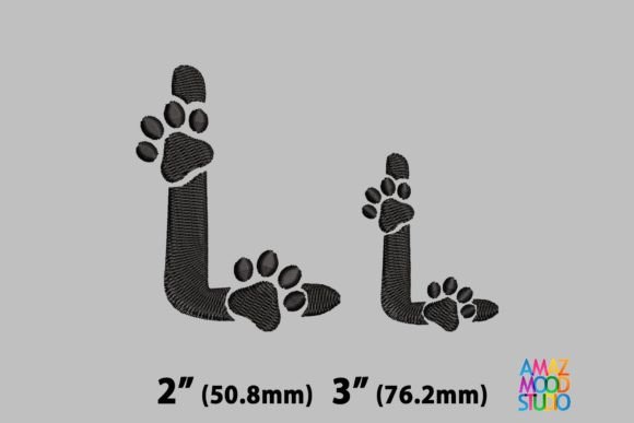 Letter L Paws Monogram