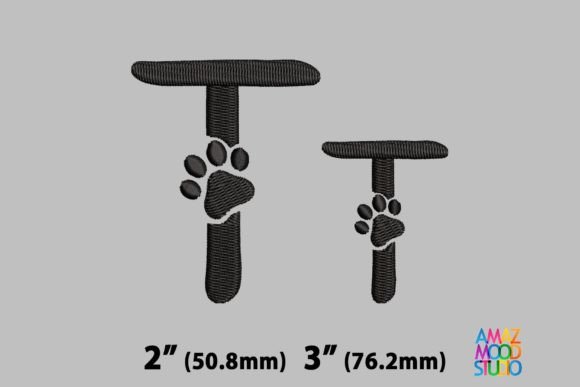 Letter T Paws Monogram