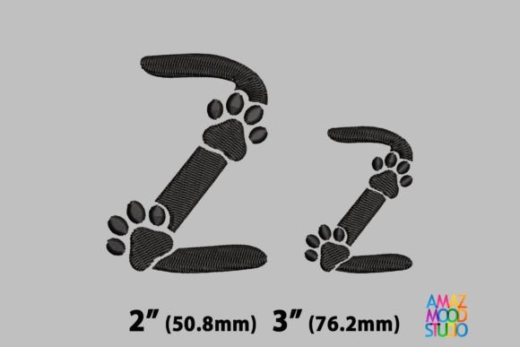 Letter Z Paws Monogram