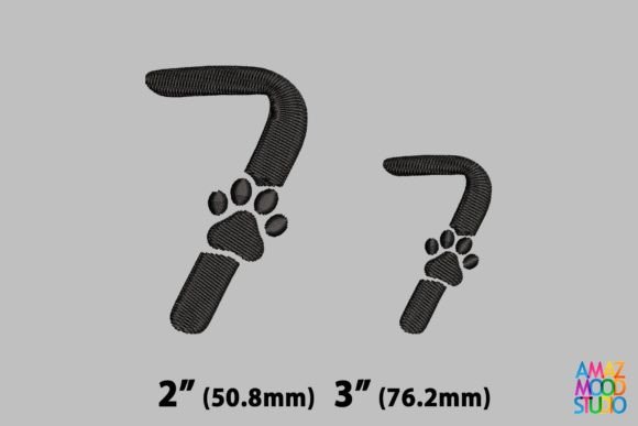 Number 7 Paws Monogram