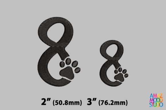 Number 8 Paws Monogram