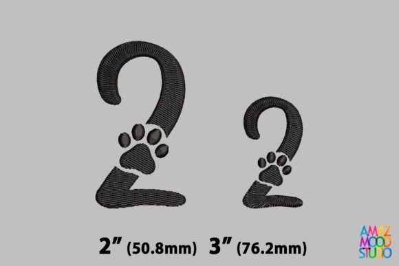 Numer 2 Paws Monogram