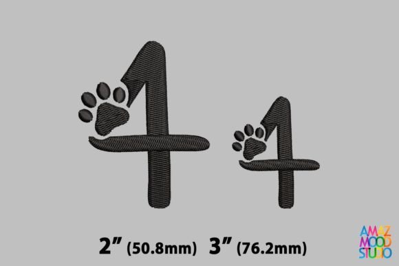 Numer 4 Paws Monogram